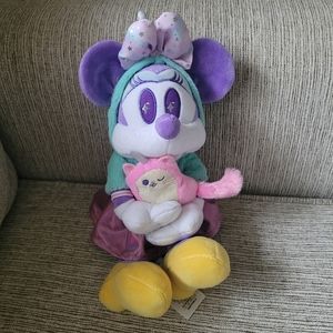 Disney Minnie Mouse Mystical Unicorn Caticorn Pastel Plush 14”